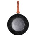 Patelnia głęboka wok granitowa NON-STICK indukcja BLACK&WOOD 28 cm VILDE 199079 Patelnia głęboka wok granitowa NON-STICK indukcja BLACK&WOOD 28 cm VILDE 199079