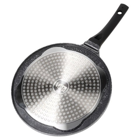Patelnia granitowa do jajek sadzonych placków pancakes 4 otwory BLACK LINE 26 cm VILDE 199076 Patelnia granitowa do jajek sadzonych placków pancakes 4 otwory BLACK LINE 26 cm VILDE 199076