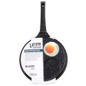 Patelnia granitowa do jajek sadzonych placków pancakes 4 otwory BLACK LINE 26 cm VILDE 199076 Patelnia granitowa do jajek sadzonych placków pancakes 4 otwory BLACK LINE 26 cm VILDE 199076