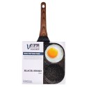 Patelnia granitowa do jajek sadzonych placków pancakes 4 otwory BLACK&WOOD 19x19 cm VILDE 199009 Patelnia granitowa do jajek sadzonych placków pancakes 4 otwory BLACK&WOOD 19x19 cm VILDE 199009