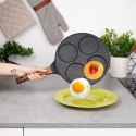 Patelnia granitowa do jajek sadzonych placków pancakes 4 otwory BLACK&WOOD 26 cm VILDE 199006 Patelnia granitowa do jajek sadzonych placków pancakes 4 otwory BLACK&WOOD 26 cm VILDE 199006