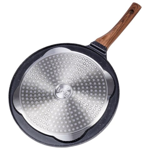 Patelnia granitowa do jajek sadzonych placków pancakes 4 otwory BLACK&WOOD 26 cm VILDE 199006 Patelnia granitowa do jajek sadzonych placków pancakes 4 otwory BLACK&WOOD 26 cm VILDE 199006