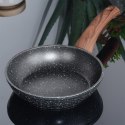 Patelnia granitowa nieprzywierająca indukcja NON-STICK BLACK&WOOD 16 cm VILDE 199058 Patelnia granitowa nieprzywierająca indukcja NON-STICK BLACK&WOOD 16 cm VILDE 199058