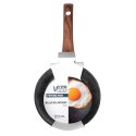 Patelnia granitowa nieprzywierająca indukcja NON-STICK BLACK&WOOD 16 cm VILDE 199058 Patelnia granitowa nieprzywierająca indukcja NON-STICK BLACK&WOOD 16 cm VILDE 199058