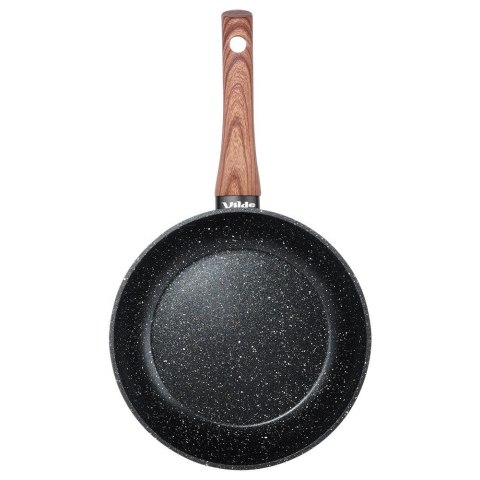 Patelnia granitowa nieprzywierająca indukcja NON-STICK BLACK&WOOD 20 cm VILDE 199059 Patelnia granitowa nieprzywierająca indukcja NON-STICK BLACK&WOOD 20 cm VILDE 199059