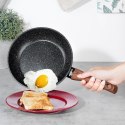 Patelnia granitowa nieprzywierająca indukcja NON-STICK BLACK&WOOD 20 cm VILDE 199059 Patelnia granitowa nieprzywierająca indukcja NON-STICK BLACK&WOOD 20 cm VILDE 199059