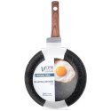 Patelnia granitowa nieprzywierająca indukcja NON-STICK BLACK&WOOD 20 cm VILDE 199059 Patelnia granitowa nieprzywierająca indukcja NON-STICK BLACK&WOOD 20 cm VILDE 199059