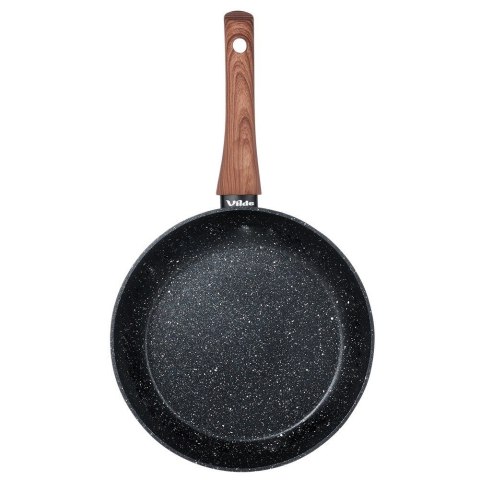 Patelnia granitowa nieprzywierająca indukcja NON-STICK BLACK&WOOD 24 cm VILDE 199060 Patelnia granitowa nieprzywierająca indukcja NON-STICK BLACK&WOOD 24 cm VILDE 199060