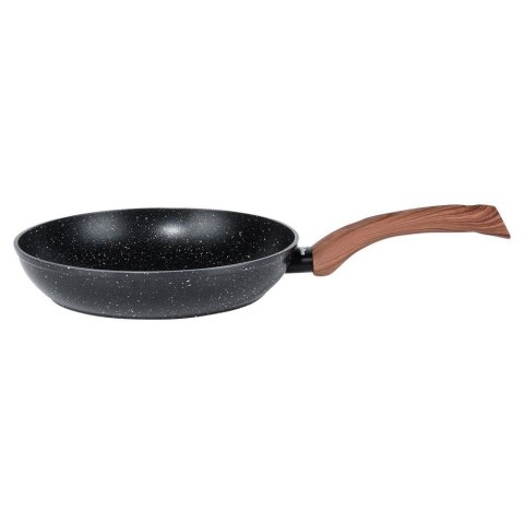 Patelnia granitowa nieprzywierająca indukcja NON-STICK BLACK&WOOD 24 cm VILDE 199060 Patelnia granitowa nieprzywierająca indukcja NON-STICK BLACK&WOOD 24 cm VILDE 199060