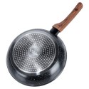 Patelnia granitowa nieprzywierająca indukcja NON-STICK BLACK&WOOD 24 cm VILDE 199060 Patelnia granitowa nieprzywierająca indukcja NON-STICK BLACK&WOOD 24 cm VILDE 199060