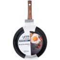 Patelnia granitowa nieprzywierająca indukcja NON-STICK BLACK&WOOD 24 cm VILDE 199060 Patelnia granitowa nieprzywierająca indukcja NON-STICK BLACK&WOOD 24 cm VILDE 199060