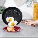 Patelnia granitowa nieprzywierająca indukcja NON-STICK BLACK&WOOD 26 cm VILDE 199061 Patelnia granitowa nieprzywierająca indukcja NON-STICK BLACK&WOOD 26 cm VILDE 199061