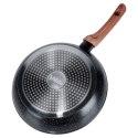 Patelnia granitowa nieprzywierająca indukcja NON-STICK BLACK&WOOD 26 cm VILDE 199061 Patelnia granitowa nieprzywierająca indukcja NON-STICK BLACK&WOOD 26 cm VILDE 199061