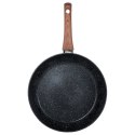 Patelnia granitowa nieprzywierająca indukcja NON-STICK BLACK&WOOD 28 cm VILDE 199062 Patelnia granitowa nieprzywierająca indukcja NON-STICK BLACK&WOOD 28 cm VILDE 199062