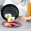 Patelnia granitowa nieprzywierająca indukcja NON-STICK BLACK&WOOD 28 cm VILDE 199062 Patelnia granitowa nieprzywierająca indukcja NON-STICK BLACK&WOOD 28 cm VILDE 199062