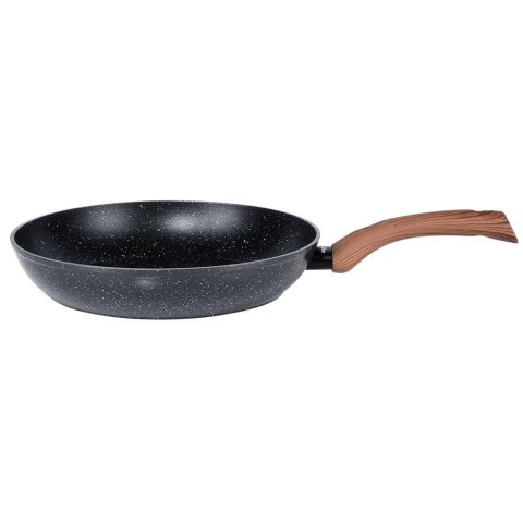 Patelnia granitowa nieprzywierająca indukcja NON-STICK BLACK&WOOD 28 cm VILDE 199062 Patelnia granitowa nieprzywierająca indukcja NON-STICK BLACK&WOOD 28 cm VILDE 199062