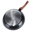 Patelnia granitowa nieprzywierająca indukcja NON-STICK BLACK&WOOD 28 cm VILDE 199062 Patelnia granitowa nieprzywierająca indukcja NON-STICK BLACK&WOOD 28 cm VILDE 199062