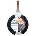 Patelnia granitowa nieprzywierająca indukcja NON-STICK BLACK&WOOD 28 cm VILDE 199062 Patelnia granitowa nieprzywierająca indukcja NON-STICK BLACK&WOOD 28 cm VILDE 199062