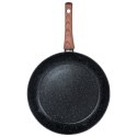 Patelnia granitowa nieprzywierająca indukcja NON-STICK BLACK&WOOD duża 30 cm VILDE 199063 Patelnia granitowa nieprzywierająca indukcja NON-STICK BLACK&WOOD duża 30 cm VILDE 199063
