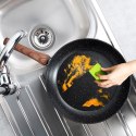 Patelnia granitowa nieprzywierająca indukcja NON-STICK BLACK&WOOD duża 30 cm VILDE 199063 Patelnia granitowa nieprzywierająca indukcja NON-STICK BLACK&WOOD duża 30 cm VILDE 199063