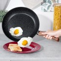 Patelnia granitowa nieprzywierająca indukcja NON-STICK BLACK&WOOD duża 30 cm VILDE 199063 Patelnia granitowa nieprzywierająca indukcja NON-STICK BLACK&WOOD duża 30 cm VILDE 199063