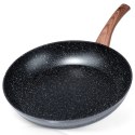 Patelnia granitowa nieprzywierająca indukcja NON-STICK BLACK&WOOD duża 32 cm VILDE 199064 Patelnia granitowa nieprzywierająca indukcja NON-STICK BLACK&WOOD duża 32 cm VILDE 199064