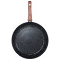 Patelnia granitowa nieprzywierająca indukcja NON-STICK BLACK&WOOD duża 32 cm VILDE 199064 Patelnia granitowa nieprzywierająca indukcja NON-STICK BLACK&WOOD duża 32 cm VILDE 199064