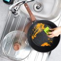 Patelnia granitowa nieprzywierająca indukcja NON-STICK z pokrywką BLACK&WOOD 28 cm 3.5L VILDE 199065 Patelnia granitowa nieprzywierająca indukcja NON-STICK z pokrywką BLACK&WOOD 28 cm 3.5L VILDE 199065