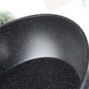 Patelnia granitowa nieprzywierająca indukcja NON-STICK z pokrywką BLACK&WOOD 28 cm 3.5L VILDE 199065 Patelnia granitowa nieprzywierająca indukcja NON-STICK z pokrywką BLACK&WOOD 28 cm 3.5L VILDE 199065