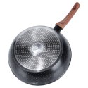 Patelnia granitowa nieprzywierająca indukcja NON-STICK z pokrywką BLACK&WOOD 28 cm 3.5L VILDE 199065 Patelnia granitowa nieprzywierająca indukcja NON-STICK z pokrywką BLACK&WOOD 28 cm 3.5L VILDE 199065