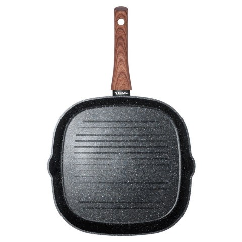 Patelnia grillowa do grillowania GRILL granitowa kwadratowa BLACK&WOOD 28x28 cm VILDE 199056 Patelnia grillowa do grillowania GRILL granitowa kwadratowa BLACK&WOOD 28x28 cm VILDE 199056