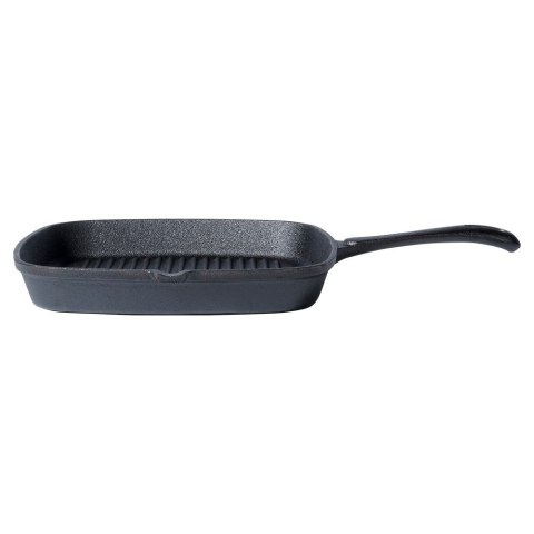 Patelnia grillowa do grillowania GRILL żeliwna kwadratowa z silikonową nakładką CAST LINE 24.5x24 cm VILDE 199044 Patelnia grillowa do grillowania GRILL żeliwna kwadratowa z silikonową nakładką CAST LINE 24.5x24 cm VILDE 199044