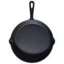 Patelnia żeliwna z silikonową nakładką na indukcję ciężka CAST LINE 25 cm VILDE 199035 Patelnia żeliwna z silikonową nakładką na indukcję ciężka CAST LINE 25 cm VILDE 199035