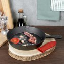Patelnia żeliwna z silikonową nakładką na indukcję ciężka CAST LINE 25 cm VILDE 199035 Patelnia żeliwna z silikonową nakładką na indukcję ciężka CAST LINE 25 cm VILDE 199035