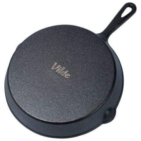 Patelnia żeliwna z silikonową nakładką na indukcję ciężka CAST LINE 25 cm VILDE 199035 Patelnia żeliwna z silikonową nakładką na indukcję ciężka CAST LINE 25 cm VILDE 199035