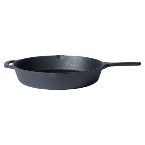 Patelnia żeliwna z silikonową nakładką na indukcję ciężka CAST LINE duża 30 cm VILDE 199036 Patelnia żeliwna z silikonową nakładką na indukcję ciężka CAST LINE duża 30 cm VILDE 199036