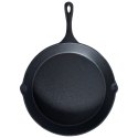 Patelnia żeliwna z silikonową nakładką na indukcję ciężka CAST LINE duża 30cm VILDE 199037 Patelnia żeliwna z silikonową nakładką na indukcję ciężka CAST LINE duża 30cm VILDE 199037