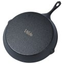 Patelnia żeliwna z silikonową nakładką na indukcję ciężka CAST LINE duża 30cm VILDE 199037 Patelnia żeliwna z silikonową nakładką na indukcję ciężka CAST LINE duża 30cm VILDE 199037