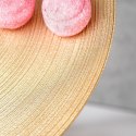 Patera na ciasto babeczki owoce tort szklana złota na nóżce 28cm VILDE 139268 Patera na ciasto babeczki owoce tort szklana złota na nóżce 28cm VILDE 139268