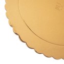 Podkład pod tort ciasto złoty okrągły 26 cm SZTYWNY GRUBY ORION 871409