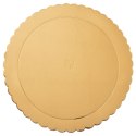 Podkład pod tort ciasto złoty okrągły 30 cm GRUBY SZTYWNY ORION 871410