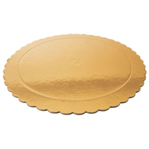 Podkład pod tort ciasto złoty okrągły 30 cm GRUBY SZTYWNY ORION 871410 Podkład pod tort ciasto złoty okrągły 30 cm GRUBY SZTYWNY ORION 871410