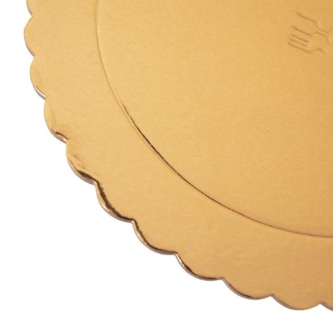 Podkład pod tort ciasto złoty okrągły 30 cm GRUBY SZTYWNY ORION 871410 Podkład pod tort ciasto złoty okrągły 30 cm GRUBY SZTYWNY ORION 871410