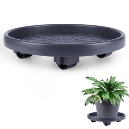 Podstawka stojak pod doniczkę donicę okrągła na kółkach podkładka 30 cm PROGARDEN 339484
