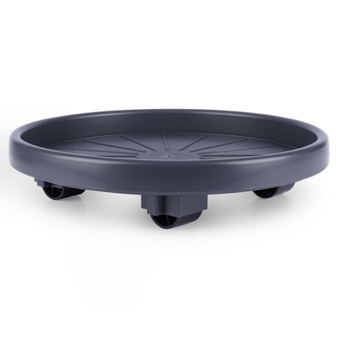 Podstawka stojak pod doniczkę donicę okrągła na kółkach podkładka 30 cm PROGARDEN 339484 Podstawka stojak pod doniczkę donicę okrągła na kółkach podkładka 30 cm PROGARDEN 339484