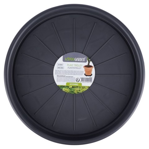 Podstawka stojak pod doniczkę donicę okrągła na kółkach podkładka 30 cm PROGARDEN 339484 Podstawka stojak pod doniczkę donicę okrągła na kółkach podkładka 30 cm PROGARDEN 339484