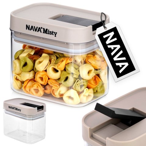 Pojemnik hermetyczny na produkty sypkie suche cukier ryż płatki MISTY 500ml NAVA 10-174-040