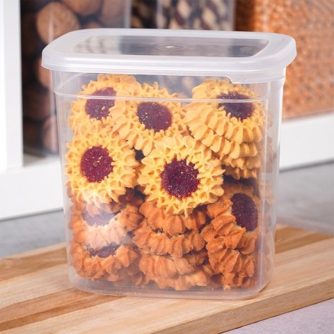 Pojemnik na produkty sypkie suche makaron sól cukier z pokrywką 1.85L VILDE 229147 Pojemnik na produkty sypkie suche makaron sól cukier z pokrywką 1.85L VILDE 229147
