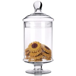 Pojemnik pudełko na ciastka ciasteczka słodycze szklany 1.5L EXCELLENT HOUSEWARE 259355