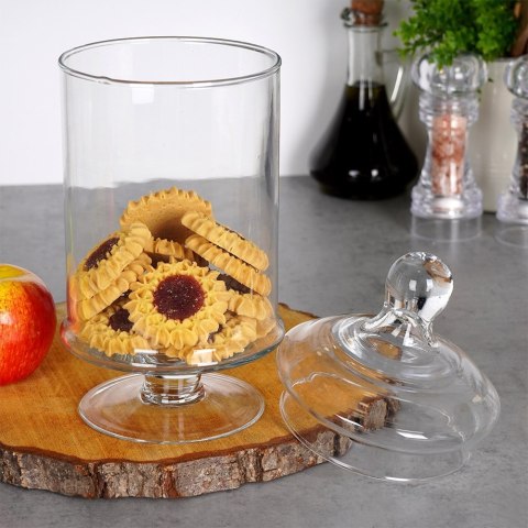 Pojemnik pudełko na ciastka ciasteczka słodycze szklany 1.5L EXCELLENT HOUSEWARE 259355 Pojemnik pudełko na ciastka ciasteczka słodycze szklany 1.5L EXCELLENT HOUSEWARE 259355